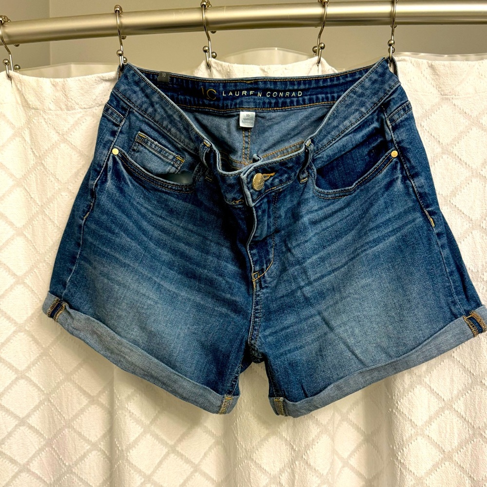 LC Lauren Conrad Blue Jean Shorts